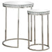 Addison 2-piece Round Nesting Table Silver image