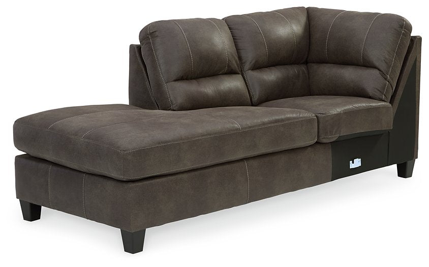 Navi 2-Piece Sectional with Chaise - Aras Mattress And Furniture(Las Vegas, NV)