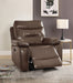 Aashi Brown Leather-Gel Match Recliner (Motion) image