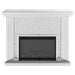 Acme Furniture Nysa Fireplace in Mirrored & Faux Crystals 90204 image