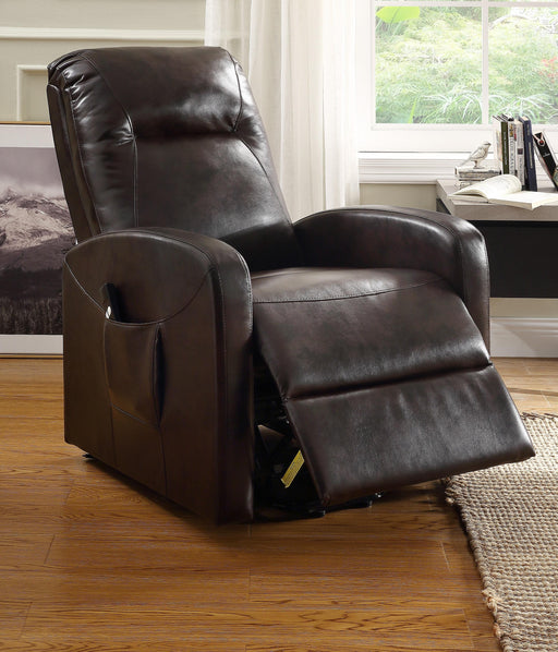 Kasia Espresso PU Recliner w/Power Lift image