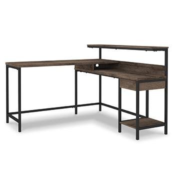 Arlenbry Home Office L-Desk with Storage - Aras Mattress And Furniture(Las Vegas, NV)