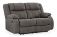 First Base Reclining Loveseat - Aras Mattress And Furniture(Las Vegas, NV)