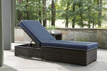 Grasson Lane Chaise Lounge with Cushion - Aras Mattress And Furniture(Las Vegas, NV)