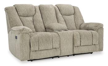 Hindmarsh Power Reclining Loveseat with Console - Aras Mattress And Furniture(Las Vegas, NV)