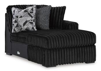 Midnight-Madness Sectional with Chaise - Aras Mattress And Furniture(Las Vegas, NV)