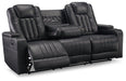 Center Point Reclining Sofa with Drop Down Table - Aras Mattress And Furniture(Las Vegas, NV)