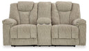 Hindmarsh Power Reclining Loveseat with Console - Aras Mattress And Furniture(Las Vegas, NV)