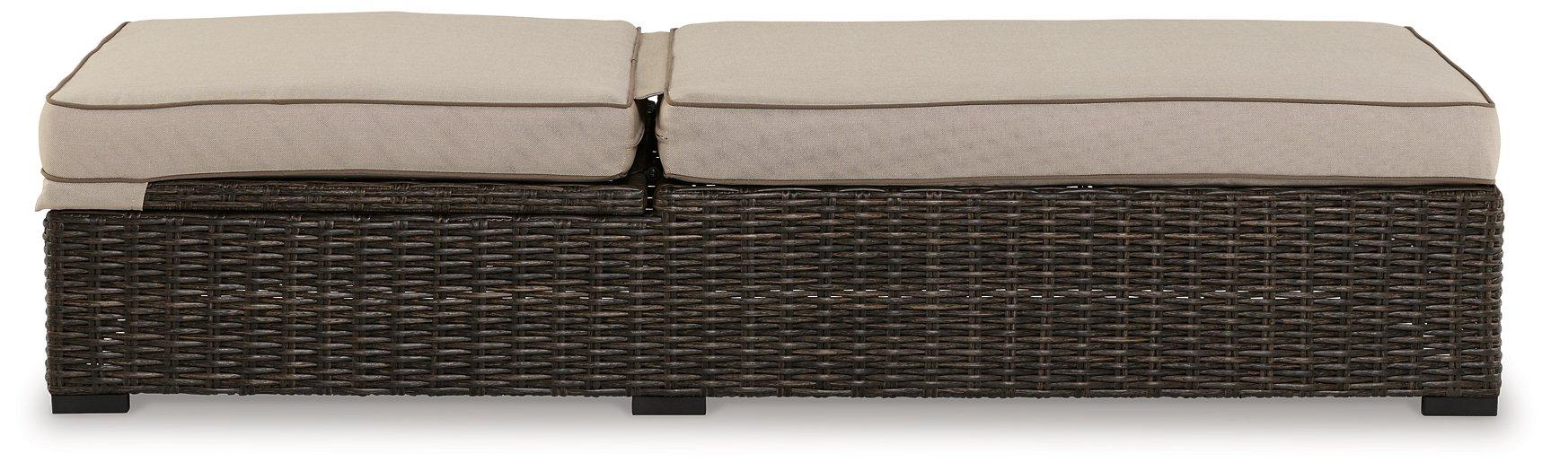 Coastline Bay Outdoor Chaise Lounge with Cushion - Aras Mattress And Furniture(Las Vegas, NV)