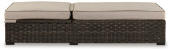 Coastline Bay Outdoor Chaise Lounge with Cushion - Aras Mattress And Furniture(Las Vegas, NV)