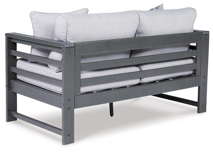 Amora Outdoor Loveseat with Cushion - Aras Mattress And Furniture(Las Vegas, NV)