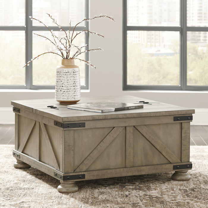 Aldwin Coffee Table With Storage - Aras Mattress And Furniture(Las Vegas, NV)