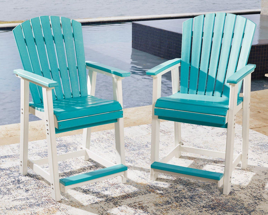 Eisely Outdoor Counter Height Bar Stool (Set of 2) - Aras Mattress And Furniture(Las Vegas, NV)