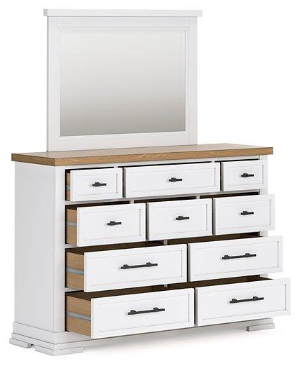 Ashbryn Dresser and Mirror - Aras Mattress And Furniture(Las Vegas, NV)