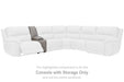 Dunleith 3-Piece Power Reclining Sectional Loveseat with Console - Aras Mattress And Furniture(Las Vegas, NV)