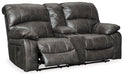 Dunwell Power Reclining Loveseat with Console - Aras Mattress And Furniture(Las Vegas, NV)