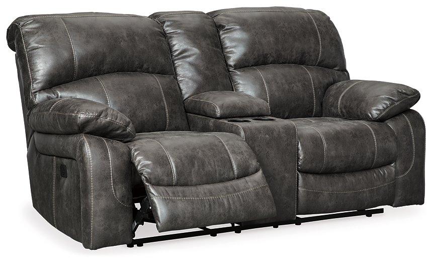 Dunwell Power Reclining Loveseat with Console - Aras Mattress And Furniture(Las Vegas, NV)