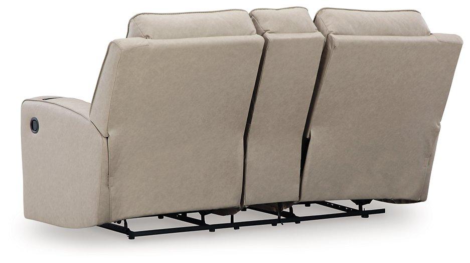 Lavenhorne Reclining Loveseat with Console - Aras Mattress And Furniture(Las Vegas, NV)