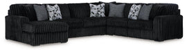 Midnight-Madness Sectional with Chaise - Aras Mattress And Furniture(Las Vegas, NV)