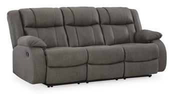 First Base Reclining Sofa - Aras Mattress And Furniture(Las Vegas, NV)