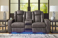 Fyne-Dyme Power Reclining Loveseat with Console - Aras Mattress And Furniture(Las Vegas, NV)