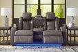 Fyne-Dyme Power Reclining Loveseat with Console - Aras Mattress And Furniture(Las Vegas, NV)