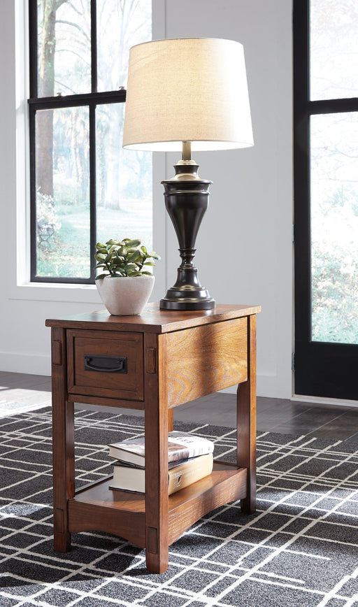 Breegin Chairside End Table - Aras Mattress And Furniture(Las Vegas, NV)