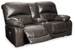 Hallstrung Power Reclining Loveseat with Console - Aras Mattress And Furniture(Las Vegas, NV)