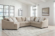 Brogan Bay 3-Piece Sectional with Cuddler - Aras Mattress And Furniture(Las Vegas, NV)