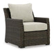 Brook Ranch Outdoor Lounge Chair with Cushion - Aras Mattress And Furniture(Las Vegas, NV)