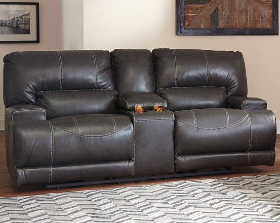 McCaskill Power Reclining Loveseat with Console - Aras Mattress And Furniture(Las Vegas, NV)