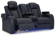 Fyne-Dyme Power Reclining Loveseat with Console - Aras Mattress And Furniture(Las Vegas, NV)