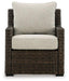 Brook Ranch Outdoor Lounge Chair with Cushion - Aras Mattress And Furniture(Las Vegas, NV)