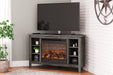 Arlenbry Corner TV Stand with Electric Fireplace - Aras Mattress And Furniture(Las Vegas, NV)