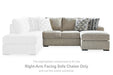 Calnita Sectional with Chaise - Aras Mattress And Furniture(Las Vegas, NV)