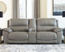 Dunleith 3-Piece Power Reclining Sectional Loveseat with Console - Aras Mattress And Furniture(Las Vegas, NV)