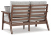 Emmeline Outdoor Loveseat with Cushion - Aras Mattress And Furniture(Las Vegas, NV)