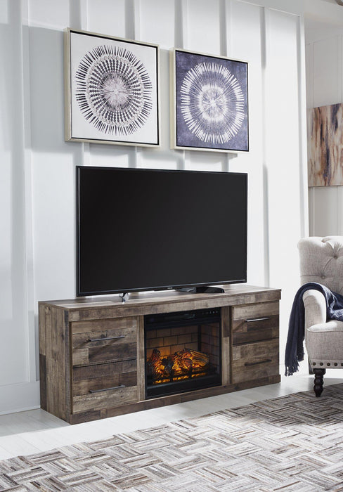 Derekson TV Stand with Electric Fireplace - Aras Mattress And Furniture(Las Vegas, NV)