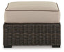 Coastline Bay Outdoor Ottoman with Cushion - Aras Mattress And Furniture(Las Vegas, NV)