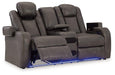 Fyne-Dyme Power Reclining Loveseat with Console - Aras Mattress And Furniture(Las Vegas, NV)