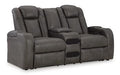 Fyne-Dyme Power Reclining Loveseat with Console - Aras Mattress And Furniture(Las Vegas, NV)