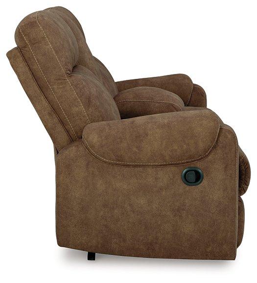 Edenwold Reclining Loveseat with Console - Aras Mattress And Furniture(Las Vegas, NV)