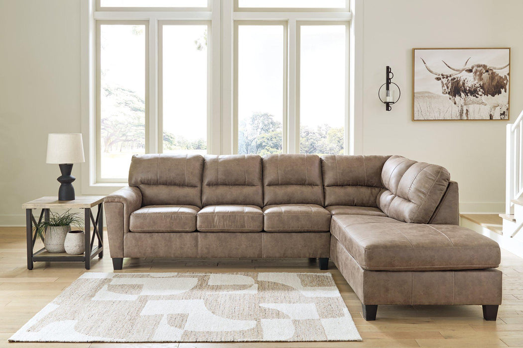 Navi 2-Piece Sectional Sofa Sleeper Chaise - Aras Mattress And Furniture(Las Vegas, NV)