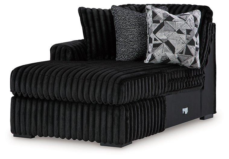 Midnight-Madness Sectional with Chaise - Aras Mattress And Furniture(Las Vegas, NV)