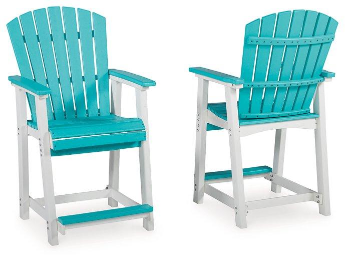 Eisely Outdoor Counter Height Bar Stool (Set of 2) - Aras Mattress And Furniture(Las Vegas, NV)