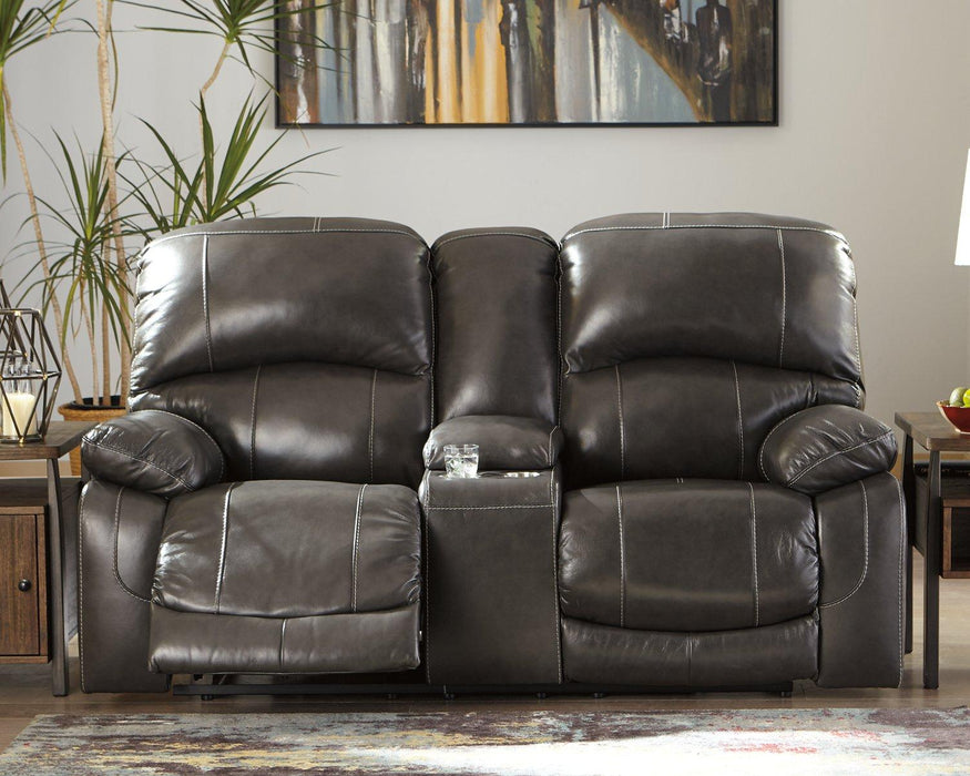 Hallstrung Power Reclining Loveseat with Console - Aras Mattress And Furniture(Las Vegas, NV)