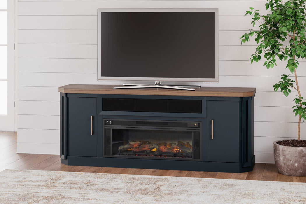 Landocken 83" TV Stand with Electric Fireplace - Aras Mattress And Furniture(Las Vegas, NV)