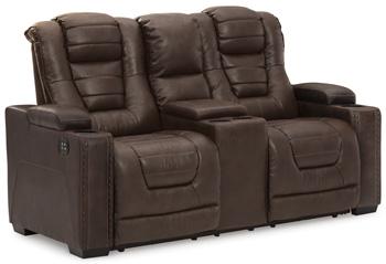 Owner's Box Power Reclining Loveseat with Console - Aras Mattress And Furniture(Las Vegas, NV)