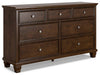 Danabrin Dresser and Mirror - Aras Mattress And Furniture(Las Vegas, NV)