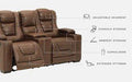 Owner's Box Power Reclining Loveseat with Console - Aras Mattress And Furniture(Las Vegas, NV)